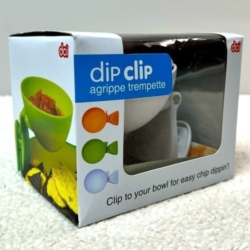 DCI Dip Clip, Clip-On Adjustable Bowl White